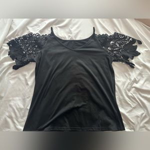 Lace sleeve blouse